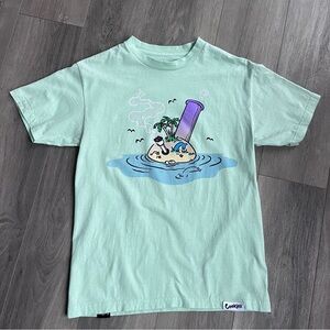 Cookies Mint Green Graphic T-Shirt Medium